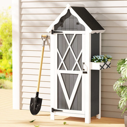 Gardeon Outdoor Storage Cabinet Shed Box Wooden Shelf Chest Garden Furniture Furniture Kings Warehouse 