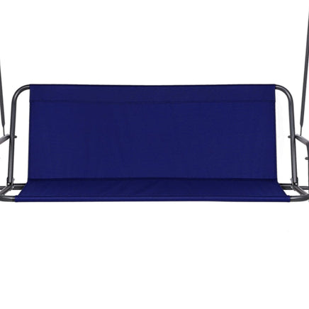 Gardeon Outdoor Swing Chair Garden Bench Furniture Canopy 3 Seater Navy Furniture Kings Warehouse 