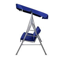 Gardeon Outdoor Swing Chair Garden Bench Furniture Canopy 3 Seater Navy Furniture Kings Warehouse 