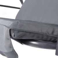 Gardeon Outdoor Swing Chair Garden Chair Bench Furniture Canopy 3 Seater Grey Furniture Kings Warehouse 