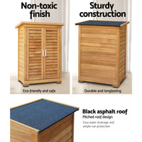 Gardeon Portable Wooden Garden Storage Cabinet Furniture Kings Warehouse 