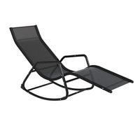 Gardeon Sun Lounge Rocking Chair Outdoor Lounger Patio Furniture Pool Garden Furniture Kings Warehouse 