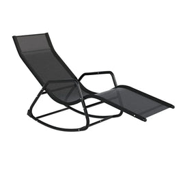 Gardeon Sun Lounge Rocking Chair Outdoor Lounger Patio Furniture Pool Garden Furniture Kings Warehouse 