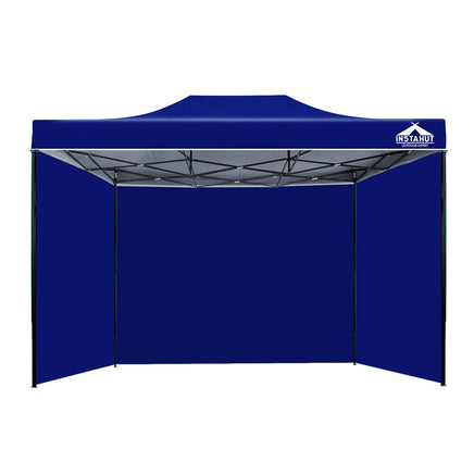 Gazebo 3x4.5 Pop Up Marquee Folding Tent Wedding Gazebos Camping Outdoor Shade Canopy Blue Home & Garden Kings Warehouse 