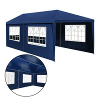 Gazebo 3x6 Outdoor Marquee Gazebos Wedding Party Camping Tent 6 Wall Panels Kings Warehouse 