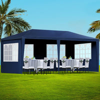 Gazebo 3x6 Outdoor Marquee Gazebos Wedding Party Camping Tent 6 Wall Panels Kings Warehouse 