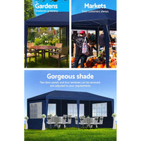 Gazebo 3x6 Outdoor Marquee Gazebos Wedding Party Camping Tent 6 Wall Panels Kings Warehouse 