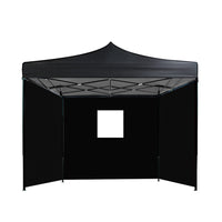 Gazebo Pop Up Marquee 3x3 Folding Wedding Tent Gazebos Shade Black Kings Warehouse 