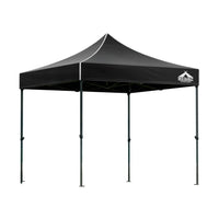 Gazebo Pop Up Marquee 3x3m Folding Tent Wedding Outdoor Camping Canopy Gazebos Shade Black Home & Garden Kings Warehouse 