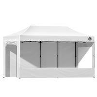 Gazebo Pop Up Marquee 3x6 Folding Tent Gazebos 500D Oxford Fabric White Home & Garden Kings Warehouse 