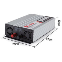 GENPOWER Pure Sine Wave 2000W/4000W 12V/240V Power Inverter Caravan Boat CarPlug Kings Warehouse 