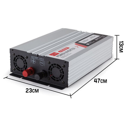 GENPOWER Pure Sine Wave 2000W/4000W 12V/240V Power Inverter Caravan Boat CarPlug Kings Warehouse 