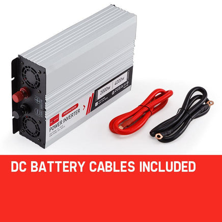 GENPOWER Pure Sine Wave 2000W/4000W 12V/240V Power Inverter Caravan Boat CarPlug Kings Warehouse 