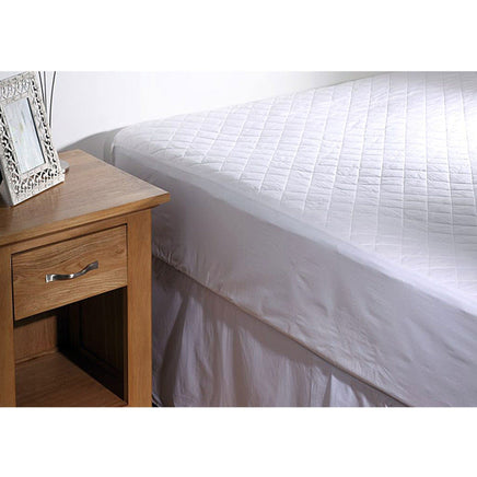 Georges Fine Linens 100% COTTON Quilted Mattress Protector 35cm Wall KING Home & Garden Kings Warehouse 