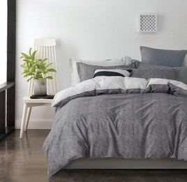 Gerry 100% cotton reversible quilt cover set-king size Home & Garden Kings Warehouse