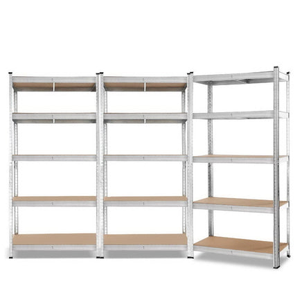 Giants 3x1.8M Warehouse Shelving Rack Racking Garage Metal Storage Shelves Tools Kings Warehouse 