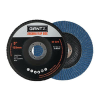Giantz 100 PCS Zirconia Sanding Flap Disc 5  125mm 60Grit Angle Grinding Wheel Summer Sale KingsWarehouse 