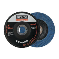Giantz 100 PCS Zirconia Sanding Flap Disc 5  125mm 80Grit Angle Grinding Wheel Summer Sale KingsWarehouse 