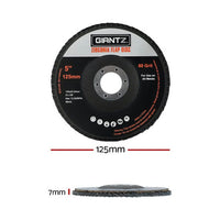 Giantz 100 PCS Zirconia Sanding Flap Disc 5  125mm 80Grit Angle Grinding Wheel Summer Sale KingsWarehouse 