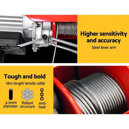 Giantz 1200w Electric Hoist winch Summer Sale KingsWarehouse 
