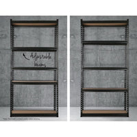Giantz 1.5M Garage Shelving Warehouse Rack Pallet Racking Storage Shelve Black Tools Kings Warehouse 