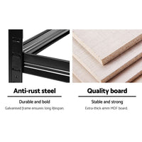 Giantz 1.8M Warehouse Racking Rack Shelving Garage Storage Steel Metal Shelves Tools Kings Warehouse 