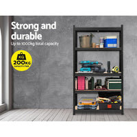 Giantz 1.8M Warehouse Racking Rack Shelving Garage Storage Steel Metal Shelves Tools Kings Warehouse 