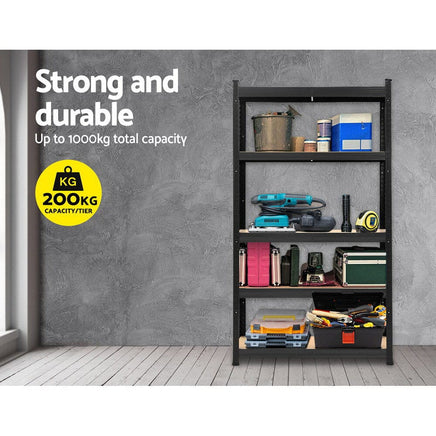 Giantz 1.8M Warehouse Racking Rack Shelving Garage Storage Steel Metal Shelves Tools Kings Warehouse 