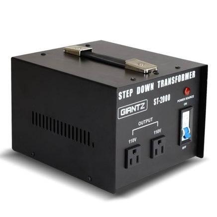 Giantz 2000 Watt Step Down Transformer Tools Kings Warehouse 