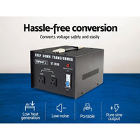 Giantz 2000 Watt Step Down Transformer Tools Kings Warehouse 