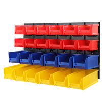 Giantz 24 Storage Bin Rack Wall Mounted Tools Kings Warehouse 