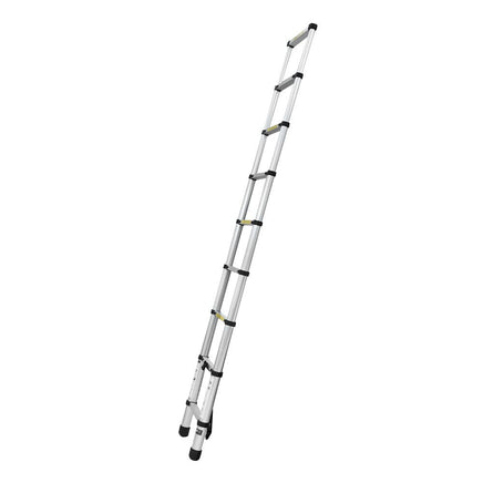 Giantz 2.6M Telescopic Ladder Aluminium Extension Extendable Steps Adjustable Height Tools Kings Warehouse 