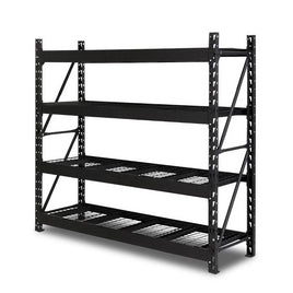 Giantz 2Mx2M Garage Shelving Warehouse Rack Pallet Racking Storage Shelve Black Tools Kings Warehouse 