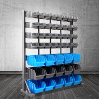 Giantz 47 Storage Bin Rack Free Stand Steel Stand Tools Kings Warehouse 