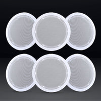 Giantz 6 Inch Ceiling Speakers In Wall Speaker Home Audio Stereos Tweeter 6pcs Audio & Video Kings Warehouse 