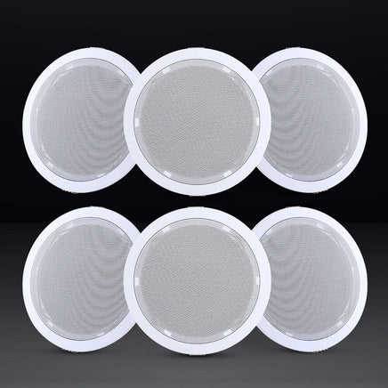 Giantz 6 Inch Ceiling Speakers In Wall Speaker Home Audio Stereos Tweeter 6pcs Audio & Video Kings Warehouse 