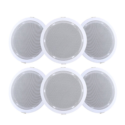Giantz 6 Inch Ceiling Speakers In Wall Speaker Home Audio Stereos Tweeter 6pcs Audio & Video Kings Warehouse 