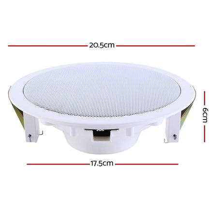 Giantz 6 Inch Ceiling Speakers In Wall Speaker Home Audio Stereos Tweeter 6pcs Audio & Video Kings Warehouse 