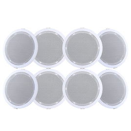 Giantz 6 Inch Ceiling Speakers In Wall Speaker Home Audio Stereos Tweeter 8pcs Audio & Video Kings Warehouse 