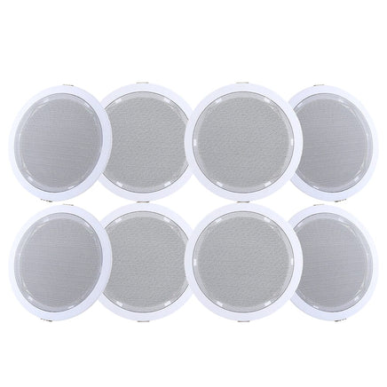 Giantz 6 Inch Ceiling Speakers In Wall Speaker Home Audio Stereos Tweeter 8pcs Audio & Video Kings Warehouse 