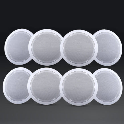 Giantz 6 Inch Ceiling Speakers In Wall Speaker Home Audio Stereos Tweeter 8pcs Audio & Video Kings Warehouse 