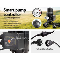 Giantz Auto Peripheral Pump Clean Water Garden Farm Rain Tank Irrigation QB60 Tools Kings Warehouse 