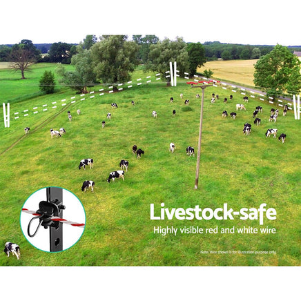 Giantz Electric Fence Poly Wire 2000M Pet Care Kings Warehouse 
