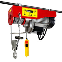 Giantz Electric Hoist Winch 125/250KG Cable 18M Rope Tool Remote Chain Lifting Auto Accessories Kings Warehouse 