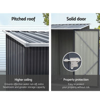 Giantz Garden Shed Sheds Outdoor Tool 0.99x1.04M Storage Workshop House Galvanised Steel Kings Warehouse 