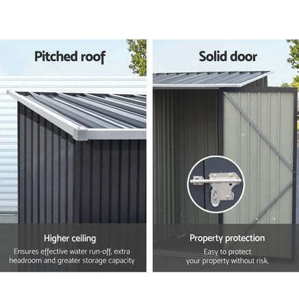 Giantz Garden Shed Sheds Outdoor Tool 0.99x1.04M Storage Workshop House Galvanised Steel Kings Warehouse 