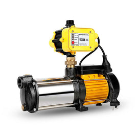 Giantz Garden Water Pump High Pressure 2000W 4-Stage Tank Irrigation Yellow Tools Kings Warehouse 