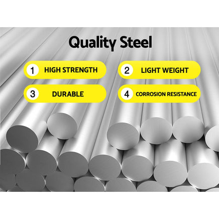 Giantz Power Garden Spiral Auger Hole Digger Earth Drill Bit Φ75x300 & 600mm Tools Kings Warehouse 