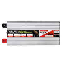 Giantz Power Inverter 12V to 240V 2500W/5000W Pure Sine Wave Camping Car Boat Outdoor Recreation Kings Warehouse 