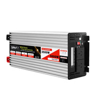 Giantz Power Inverter 12V to 240V 2500W/5000W Pure Sine Wave Camping Car Boat Outdoor Recreation Kings Warehouse 